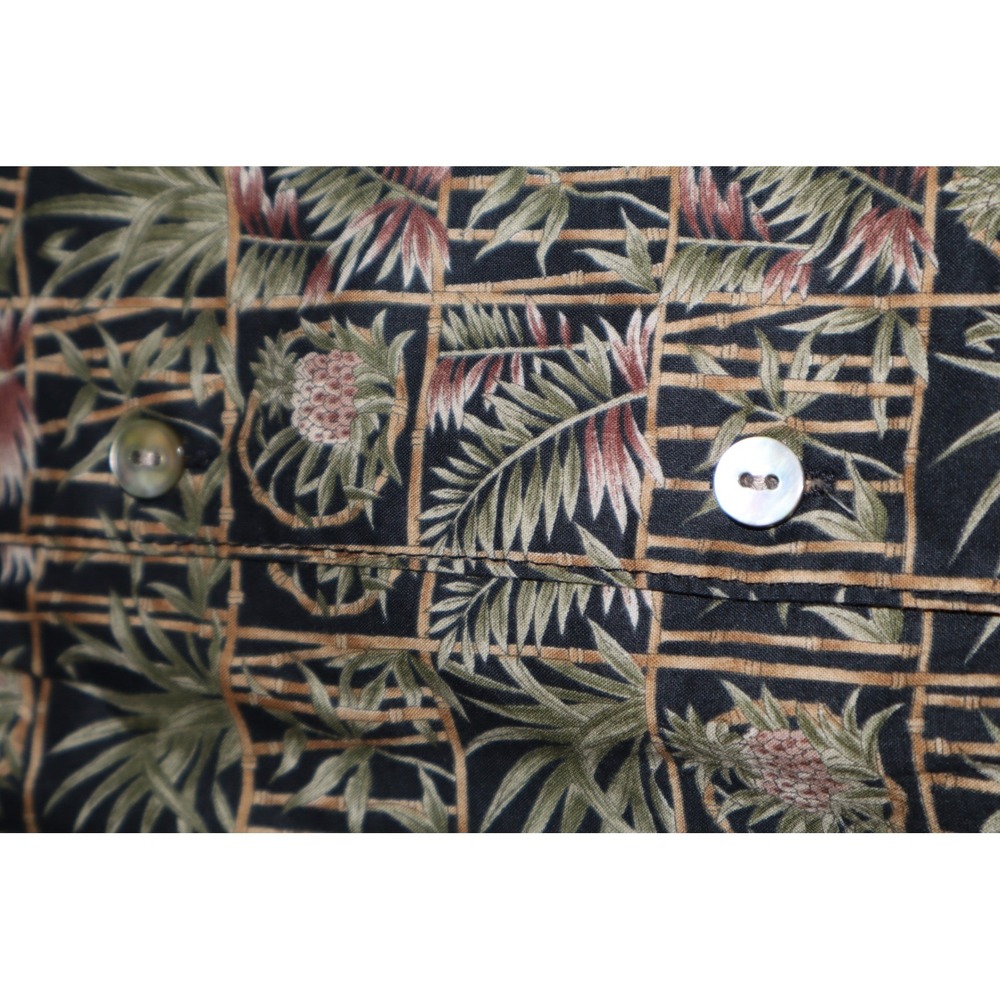 Tori Richard Honolulu Mens XL Tropical Palm Print Button Down Cruise Shirt - Picture 3 of 11